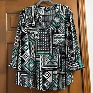Cocomo popover tunic size 2X. EUC